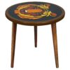 Wooden Round Side Table | Epoxy End Table | Coffee Table | Mid Century Modern Resine | Living Room Furnitur