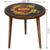 Wooden Round Side Table | Epoxy End Table | Coffee Table | Mid Century Modern Resine | Living Room Furnitur - Image 2