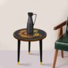 Wooden Round Side Table | Epoxy End Table | Coffee Table | Mid Century Modern Resine | Living Room Furnitur - Image 4