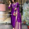 Comfort Meets Elegance ? Printex & Embroidered Cotton Dress (M) - Image 8