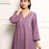 Fresh & Floral ? XXL Cotton Dress with Stunning Embroidery & Prints(XXL) - Image 2