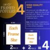 Set of Four Wall Paintings for Wall Dacoration Golden Framed Wall Paintings for Living Room & Bedroom Wall Art for Home Decoration & Office Wall Décor (13x10 inch CH-GD4-3) - Image 2