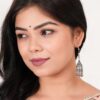 Women's AZ838-OXidised Multipel Layer Long Jhumka Earrings for women Nickel Jhumki Earring - Image 3