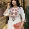 Women's Cotton Ethnic Set with Kurta, Palazzo & Dupatta(L) - Image 6