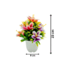 Artificial Plants with Pot Showcase Decoration Plants Flowers | Fake Plant | Artificial Plants for Home Decor Office Gifting Plants Decorative Potted Plants (RV-AP20) - Image 2