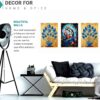 Set of Three Wall Paintings for Wall Dacoration Golden Framed Wall Paintings for Living Room & Bedroom Wall Art for Home Decoration & Office Wall Décor (18x12 inch CH-GD3-9) - Image 2