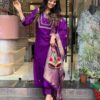 Comfort Meets Elegance ? Printex & Embroidered Cotton Dress (M) - Image 4