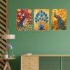 Set of Three Wall Paintings for Wall Dacoration Golden Framed Wall Paintings for Living Room & Bedroom Wall Art for Home Decoration & Office Wall Décor (24x18 inch CH-GD3-4) - Image 3