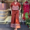 Laidback Luxe ? Embroidered Floral Dress with Printed Touch (M) - Image 5