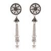 Women Traditional Silver AZ838-OXidised Jhumka Set | German Silver Chand Baliyan & Jhumkas Earrings for Women | Birthday & Anniversary Gift -AZ838-OX-ER49 - Image 4
