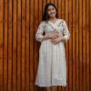 Artfully Adorned ? Women's XXL Dress in Cotton with Floral Embroidery(M) - Image 5