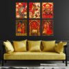 Set of Six Wall Paintings for Wall Dacoration Golden Framed Wall Paintings for Living Room & Bedroom Wall Art for Home Decoration & Office Wall Décor (13x10 inch CH-GD6-11) - Image 4
