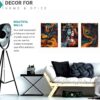 Set of Three Wall Paintings for Wall Dacoration Golden Framed Wall Paintings for Living Room & Bedroom Wall Art for Home Decoration & Office Wall Décor (24x18 inch CH-GD3-5) - Image 2