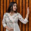 Artfully Adorned ? Women's XXL Dress in Cotton with Floral Embroidery(M) - Image 2