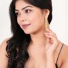 Women's Rose Gold Color Long Danglers Earrings for Women Party Wear - Image 2