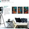 Set of Three Wall Paintings for Wall Dacoration Golden Framed Wall Paintings for Living Room & Bedroom Wall Art for Home Decoration & Office Wall Décor (24x18 inch CH-GD3-13) - Image 3