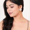 Women's Dot Design Bali Earrings, Indian Hoops, Mandala Hoops, Chakra Earrings - Bali Hoops - Image 3