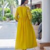 Cotton Printed Kurta with Coordinated Palazzo and Dupatta for Women(XXL) - Image 7