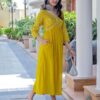 Cotton Printed Kurta with Coordinated Palazzo and Dupatta for Women(XXL) - Image 6