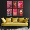 Set of Six Wall Paintings for Wall Dacoration Golden Framed Wall Paintings for Living Room & Bedroom Wall Art for Home Decoration & Office Wall Décor (17x13 inch CH-GD6-4) - Image 2