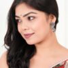 Earrings for Women Traditional Silver AZ838-OXidised Jhumka Set | German Silver Chand Baliyan & Jhumkas Earrings | Birthday & Anniversary Gift - Image 2
